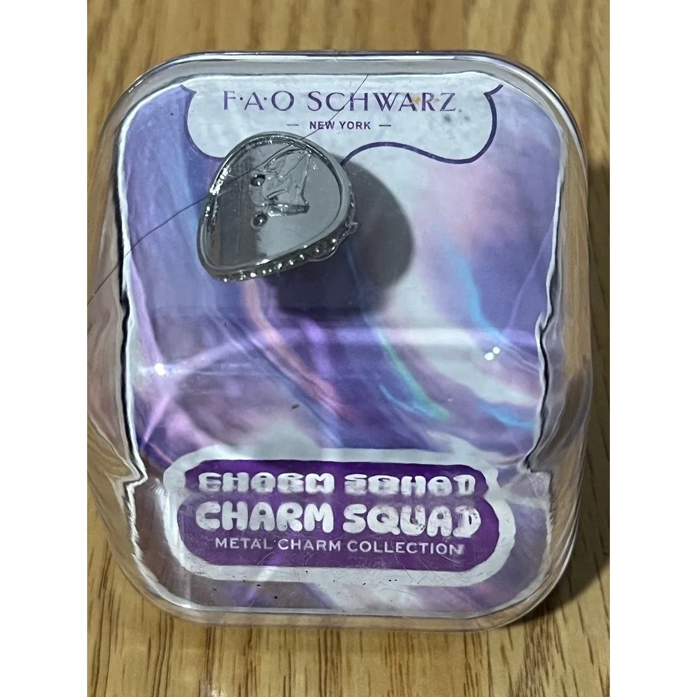 FAO‎ Schwarz Charm Squad Pink Cowboy Hat Metal Charm Rhinestone Western New